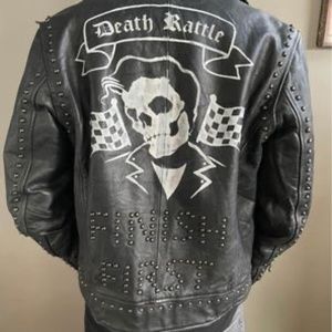 ASOS Death Rattle Leather Biker Jacket